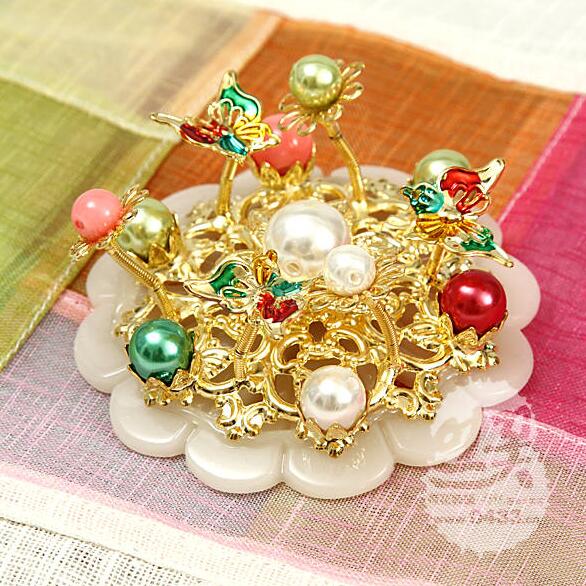Hanbok Hair Pin - Korean Hanbok Headdress Wedding Headband Women