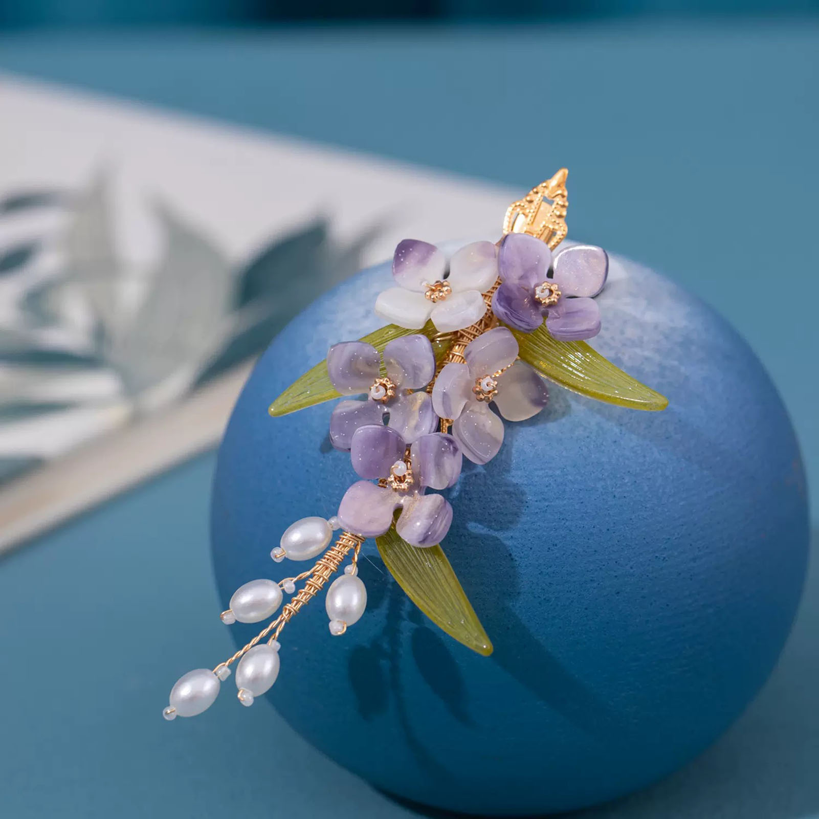 Hanbok Hair Pin - Flower Hair Clips Tiaras For Women