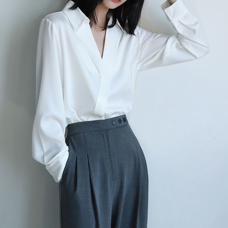 Gidyq Women Black Chiffon Shir - Korean Lifestyle review and price