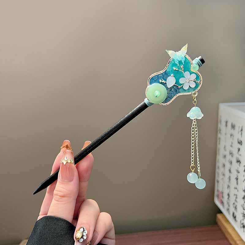 Classic Tassel Hair Stick Blac - Hanbok Hair Pin review and price